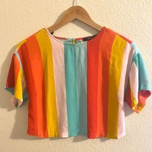 Forever 21 Colorful Cropped Tee